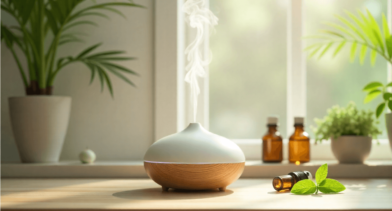 ambiente perfeito com aromaterapia