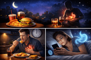 hábitos noturnos que prejudicam a digestão